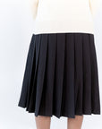 Simone Charcoal Tie Waist Skirt