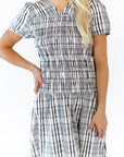 Shon Plaid Midi Dress