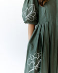 Forest Embroidered Maxi Dress