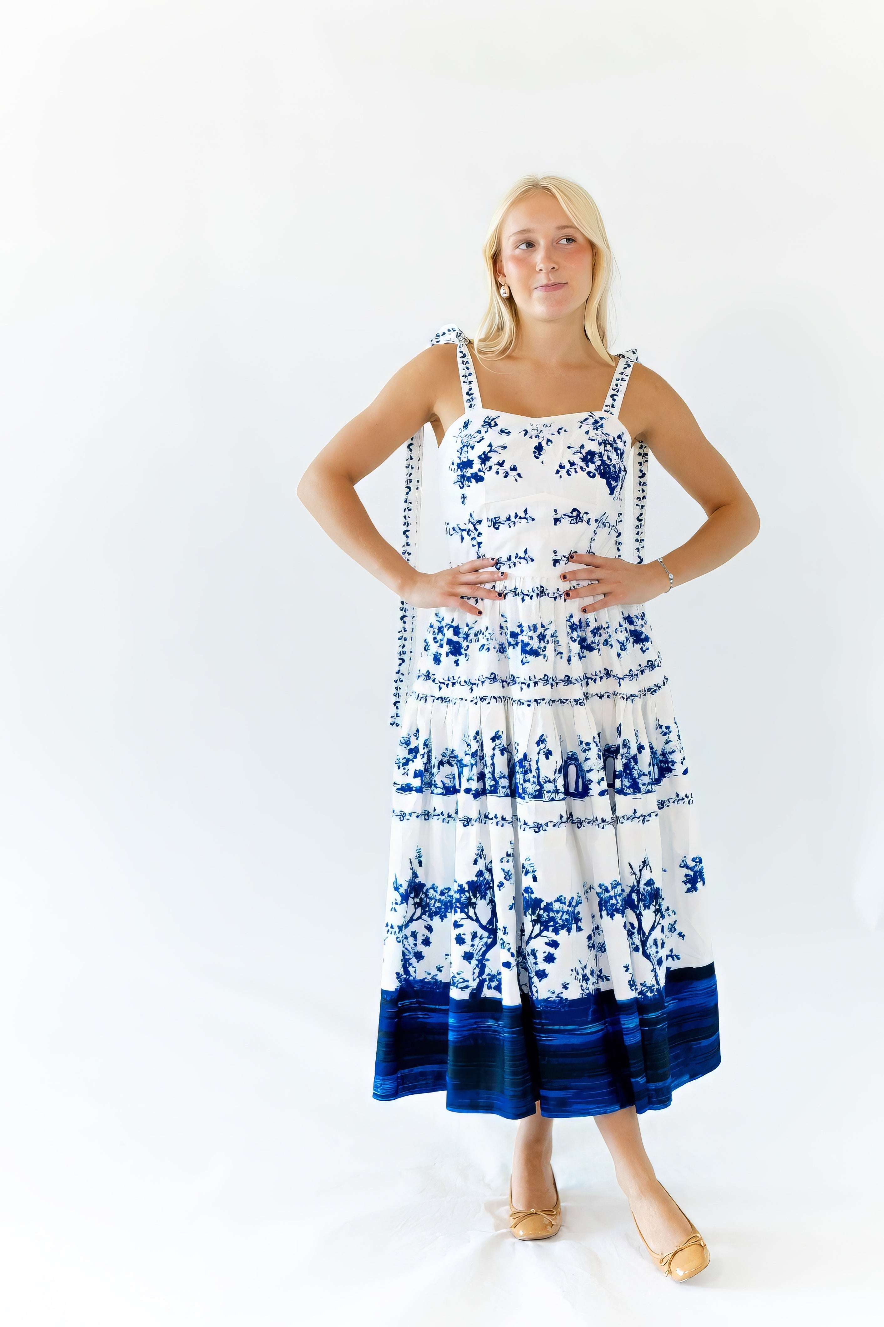 Moorland Bow Strap Maxi Dress – Twirl Boutique