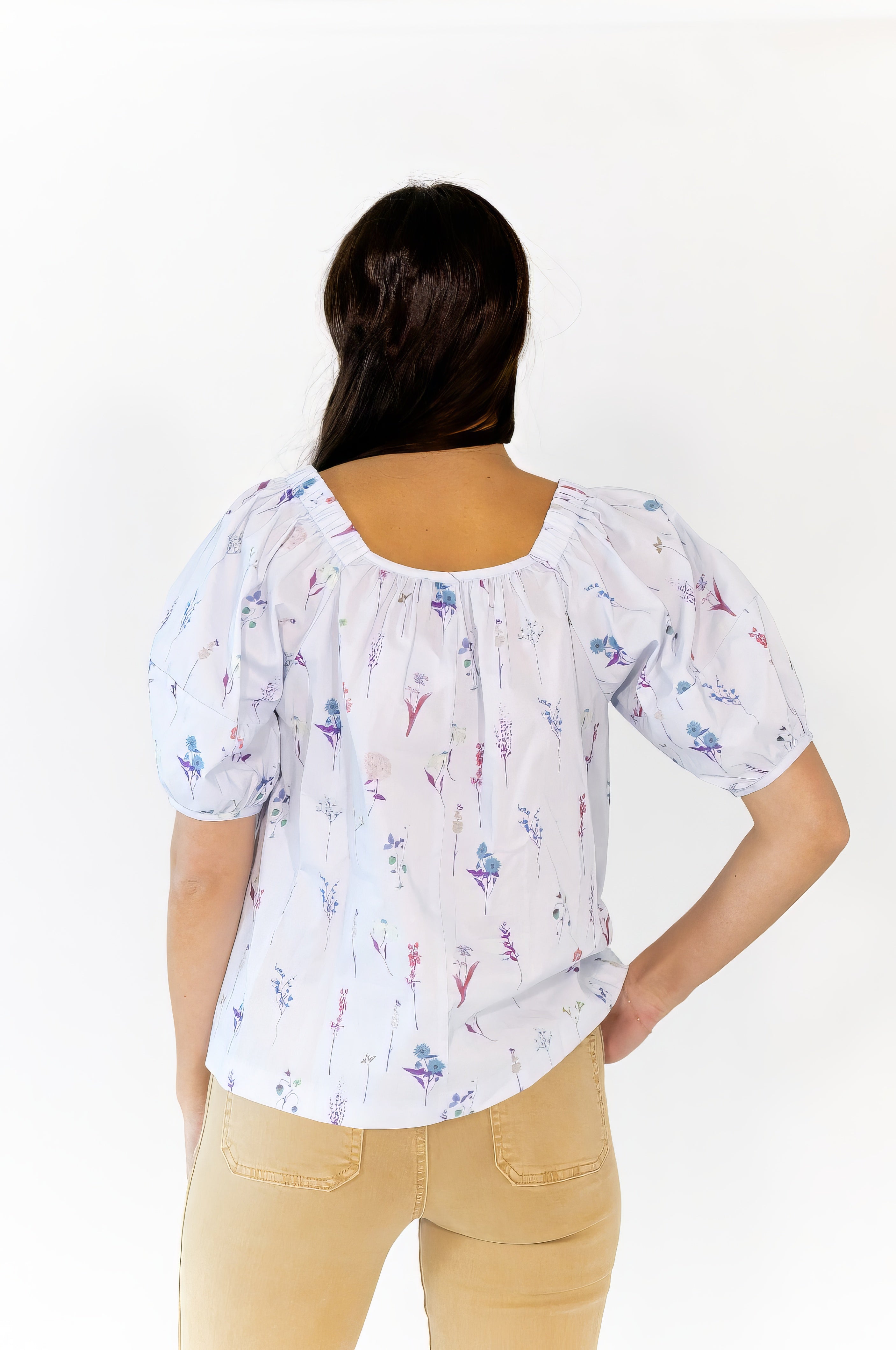 Reina Smocked Floral top