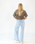 Ritchie Waffle Knit Leopard Top