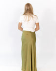 Kiwi Satin Maxi Skirt