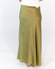 Kiwi Satin Maxi Skirt