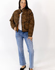 Bexley Cheetah Print Bomber Jacket
