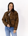Bexley Cheetah Print Bomber Jacket