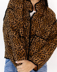 Bexley Cheetah Print Bomber Jacket