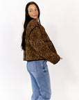 Bexley Cheetah Print Bomber Jacket