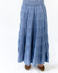 Midge Tiered Denim Skirt