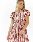 Portia Vintage Striped Dress