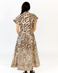 Anniken Leopard Print Midi Dress