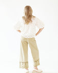 Eriana Eyelet Hem Pants