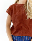 Sadie Suede Top