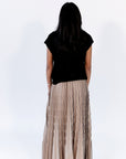 Quenton Pleated Midi Skirt