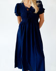 Tybald Bow Detail Midi Dress
