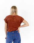 Sadie Suede Top