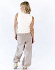 Milene Bow Detail Pants · Taupe