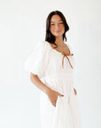Cindy Piped Midi Dress