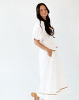 Cindy Piped Midi Dress