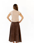 Myra Suede Textured Skirt