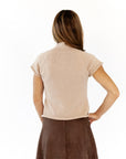 Phoebe Mixed Button Top