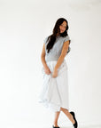 Gwen Mixed Media Striped Dress