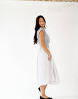 Gwen Mixed Media Striped Dress