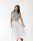 Gwen Mixed Media Striped Dress