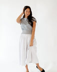 Gwen Mixed Media Striped Dress
