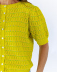 Anessa Pointelle Shirt · Lime