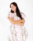 Antoine Bubble Hem Mini Dress