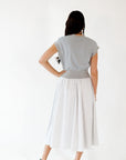 Gwen Mixed Media Striped Dress
