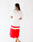 Eline Colorblocked Midi Dress