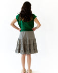 Finn Gingham Knee Length Skirt