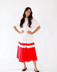 Eline Colorblocked Midi Dress
