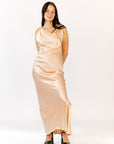 Cindy Satin Maxi Dress
