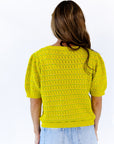 Anessa Pointelle Shirt · Lime
