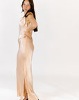 Cindy Satin Maxi Dress