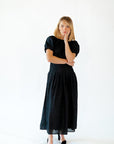 Indy Pleated Skirt Maxi Dress