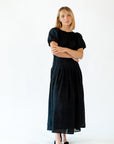 Indy Pleated Skirt Maxi Dress