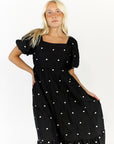 Jolie Polka Dot Midi Dress