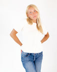 Leset Ribbed Button Up