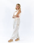 Milene Bow Detail Pants · Cream