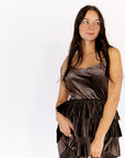 Iman Velvet Tiered Maxi