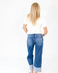 Leset Ribbed Button Up