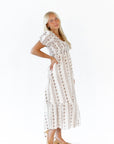 Amalia Floral Striped Dress