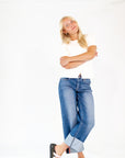 Leset Ribbed Button Up
