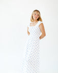 Tybald Bow Print Midi Dress