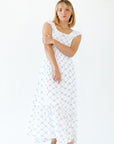 Tybald Bow Print Midi Dress