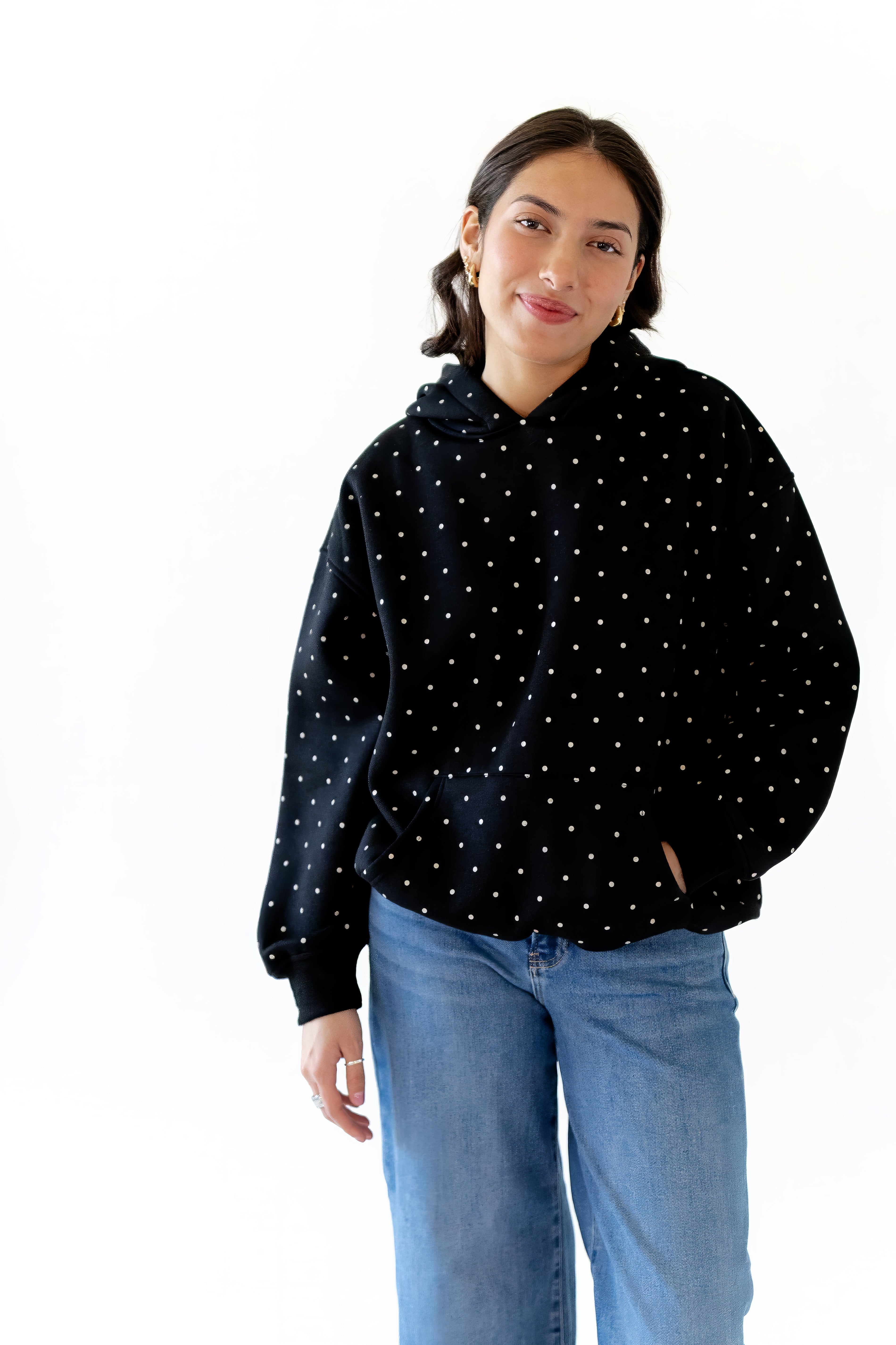 Adria Polka Dot Pullover – Twirl Boutique